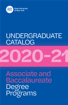 Degree Programs UNDERGRADUATE CATALOG