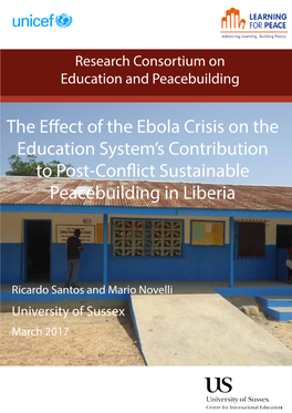 The Effect of the Ebola Crisis on the Education System's Contribution To