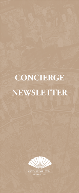 Concierge Newsletter See & Do