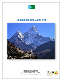 Amadablam Base Camp Trek