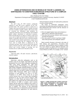 Rock Fracture Project Workshop