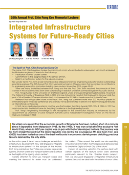 Integrated Infrastructure Systems for Future-Ready Cities