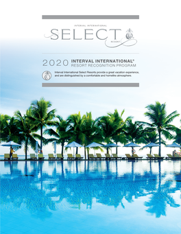 Select Resort List 2020