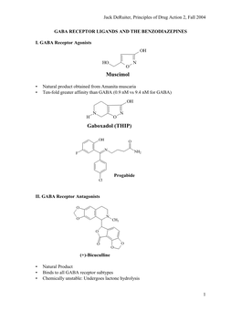 Jack Deruiter, Principles of Drug Action 2, Fall 2004 1 GABA