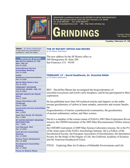 GRINDINGS 021709.Docx