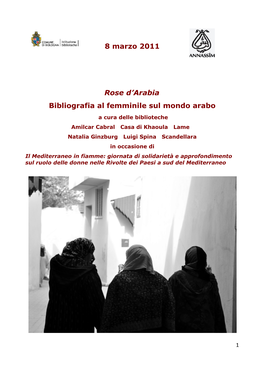 8 Marzo 2011 Rose D'arabia Bibliografia Al Femminile Sul Mondo