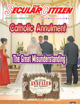 Catholic Annulment - the Catholic Annulment – Great Misunderstand the Great Misunderstanding Pg
