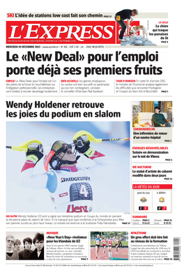 Wendy Holdener Retrouve Les Joies Du Podium En Slalom DAVID MARCHON DAVID CORMONDRÈCHE Une Infirmière De Retour D’Un Navire-Hôpital PAGE 5