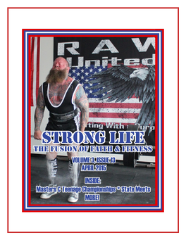 Saturday & Sunday, April 18-19 STRONG LIFE Training Facility