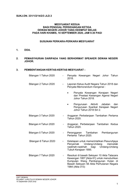 10 September 2020, Jam 9.30 Pagi