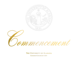 Commencement Program