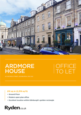 Office to Let Ardmore House