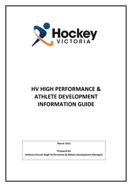 Hv High Performance & Athlete