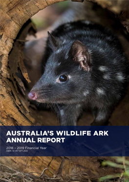 Australia's Wildlife Ark Annual Report