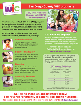 San Diego County WIC Programs