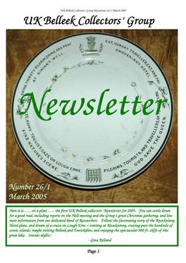 Newsletter 26-1 For