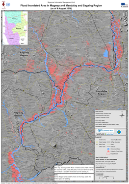 Flood Inundated Area in Magway and Mandalay and Sagaing Region