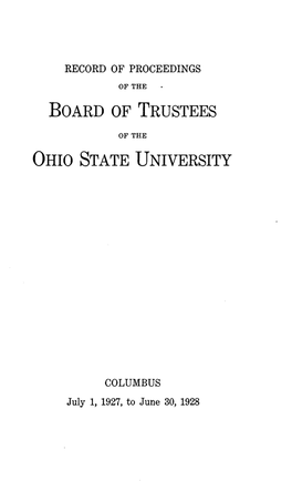 Board of Trustees Ohio State University