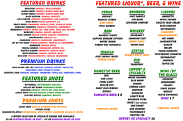 Web Menu Drinks 2015