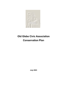 Old Glebe Civic Association Conservation Plan