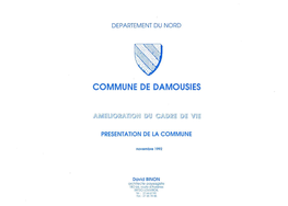 Amélioration Du Cadre De Vie, Présentation D Ela Commune