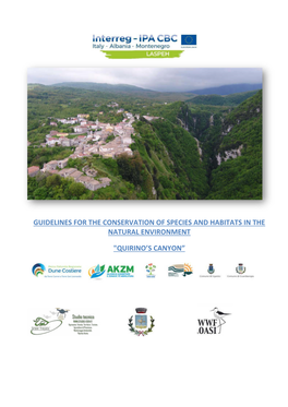 Guidelines for the Conservation of Species and Habitats in the Natural Environment