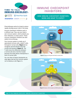 Immune Checkpoint Inhibitors Work and What to Expect