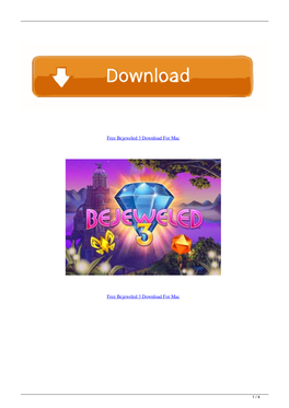 Free Bejeweled 3 Download for Mac