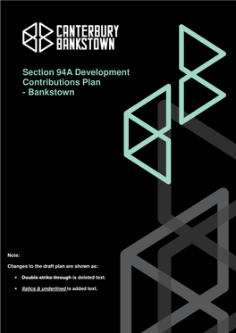 Section 94A Development Contributions Plan - Bankstown