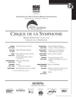 Cirque De La Symphonie Maxim Eshkenazy , Conductor Cirque De La Symphonie