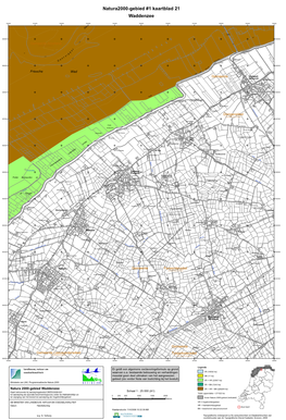 Kaart Natura 2000-Gebied Waddenzee