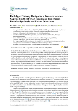 Pool-Type Fishway Design for a Potamodromous Cyprinid in the Iberian Peninsula: the Iberian Barbel—Synthesis and Future Directions