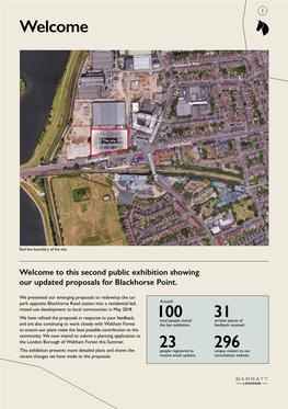 This Second Public Exhibition Showing Our Updated Proposals for Blackhorse Point