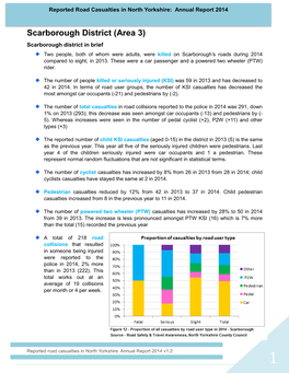 Road Casualties in North Yorkshire: Annual Report 2014