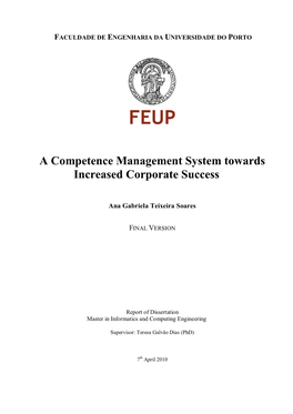 A Competence Management System Towards Increased Corporate Success