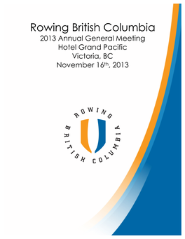 2013 Rowing BC Annual Report