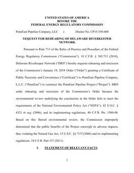 Penneast Rehearing Request (2018-01-24)