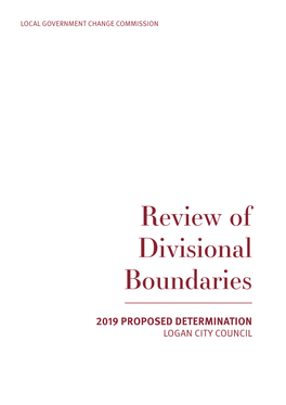 Review of Divisional Boundaries