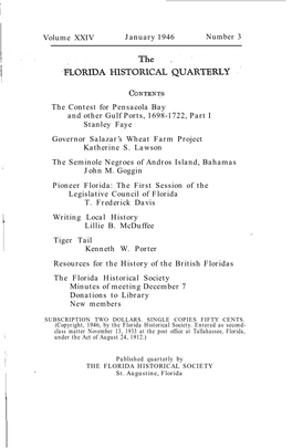 Florida Historical Quarterly