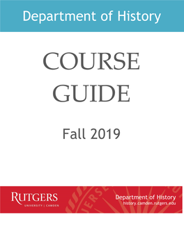 Fall 2019 Course Guide