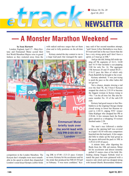 — a Monster Marathon Weekend —