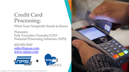 Credit Card Processing