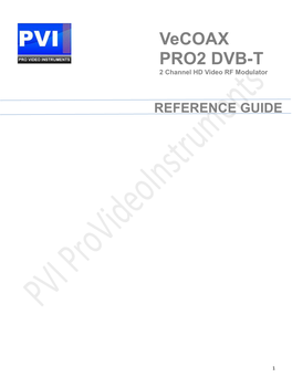 Vecoax PRO2 DVB-T