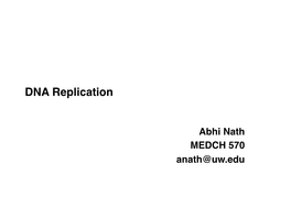 DNA Replication