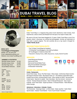 Dubai Travel Blog Media