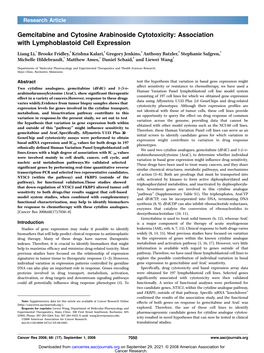 Association with Lymphoblastoid Cell Expression