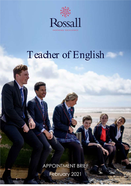 Teacher of English