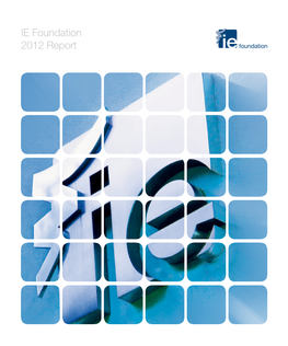 IE Foundation 2012 Report IE Foundation Report 2 / 3