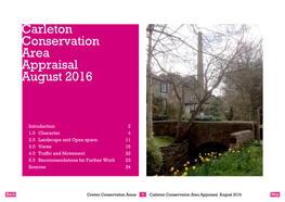 Carleton Conservation Area Appraisal August 2016