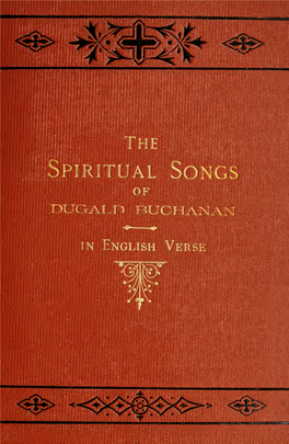 Dugald Buchanan's Spiritual Songs